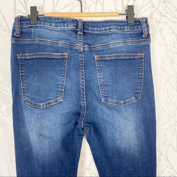 HARPER Distressed Released Hem Stretch Skinny Jean Destroyed - Picture 8 of 14